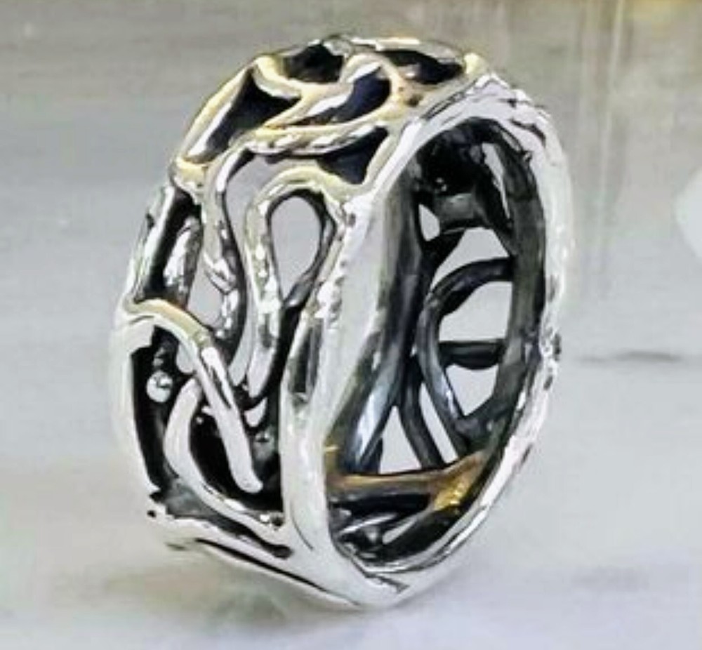 men's silver ring