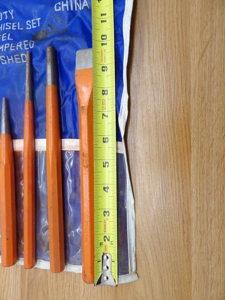 11 Piece Ram Tool Punch & Chisel Set With Storage Pouch