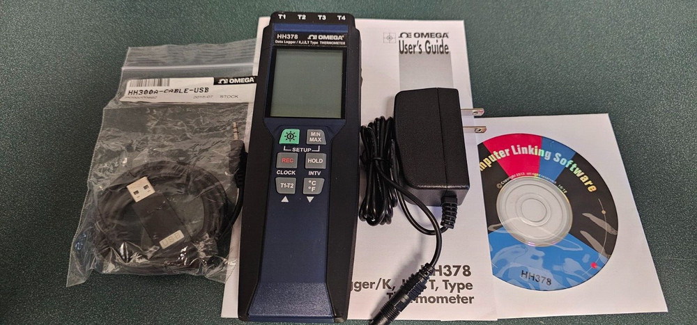 Omega HH378 Data Logger/ K, J, E, T Typer Thermometer