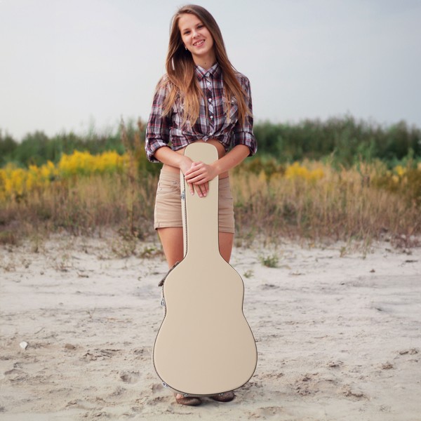 39" Classical Guitar Hard Case Microgroove Flat