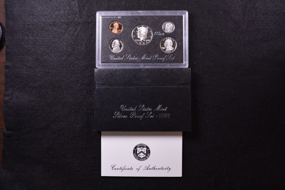 1997 Silver Proof Set w/ Box & COA