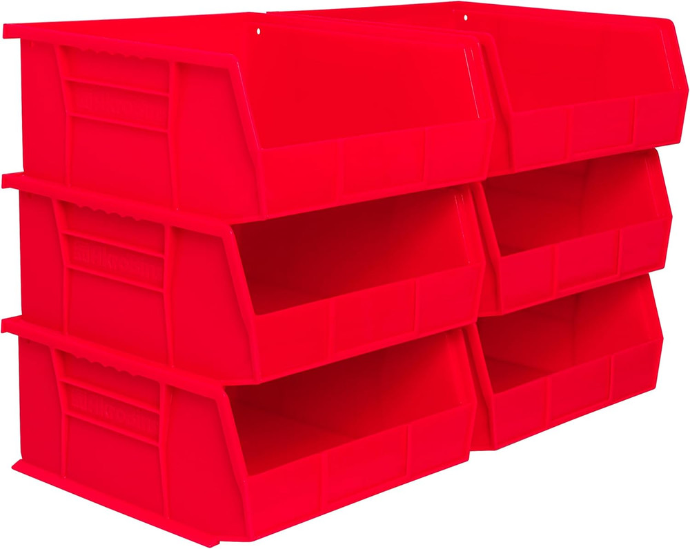 30235 Akrobins Plastic Storage Bins Space-Saving Stackable Bins for Garage Pantr