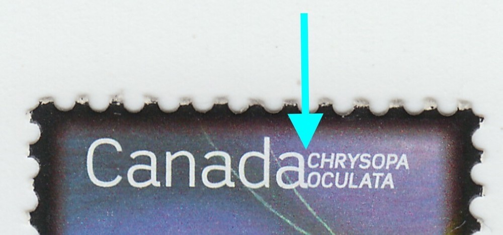 Plate ERROR = NO SPACE BETWEEN WORDS = insects Canada 2007 #2235a MNH ec528