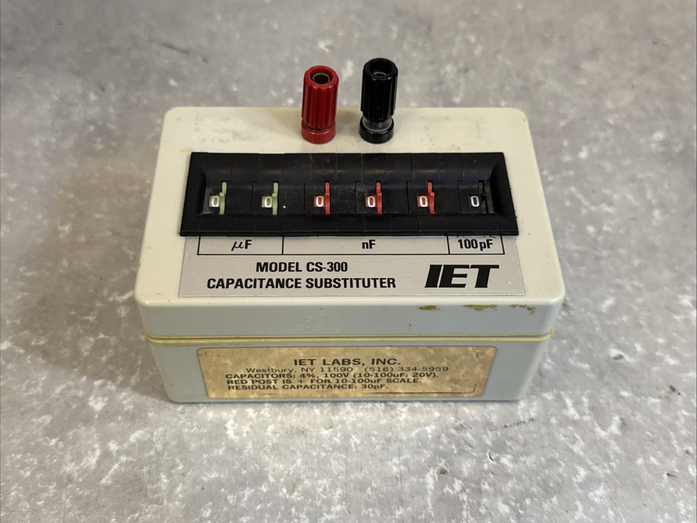 IET Labs CS-300 Capacitance Substituter Decade Box