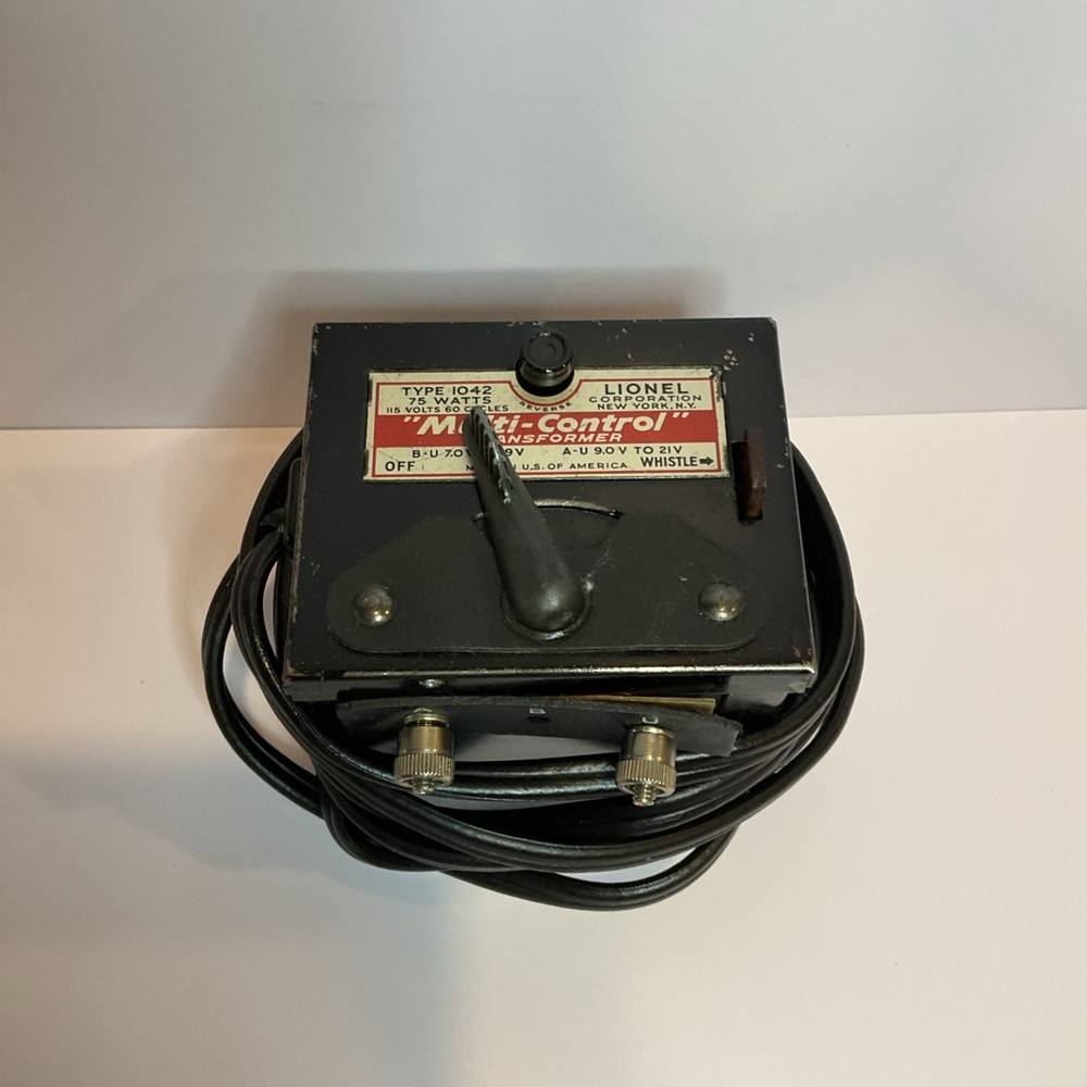 Lionel Vintage Multi-Control Transformer Type 1042 75 Watts Untested