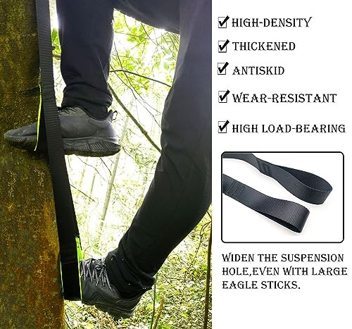 CRAFTJOY 2-Step Climbing Stick Aider, Tree Stand Steps,with Reflective Layer