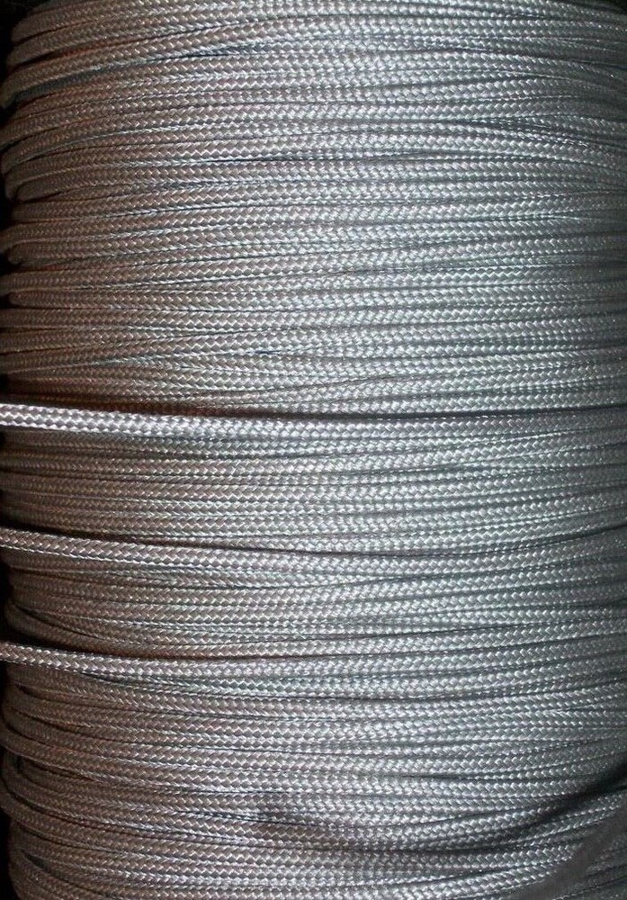 3', 6', 9', 12', 15' -  SILVER - D Loop BCY # 24 Rope Material ARCHERY BOWSTRING