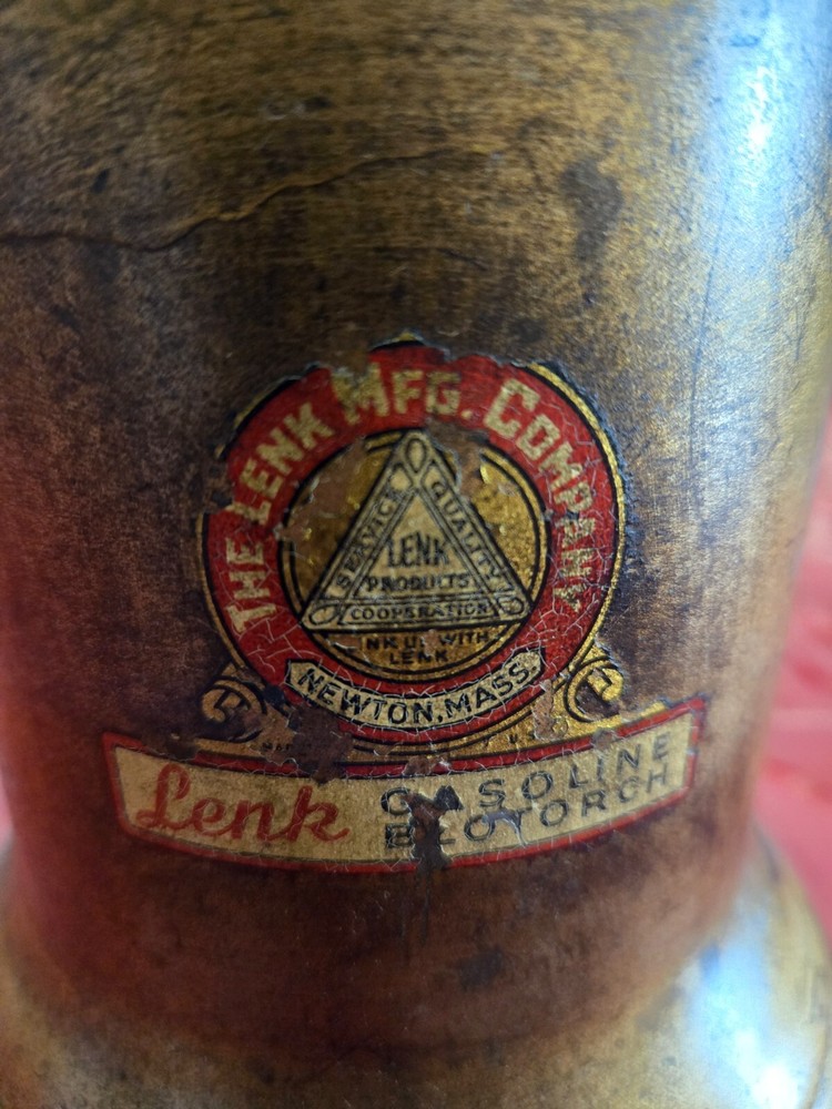 Vintage Lenk Gasoline Blo Torch