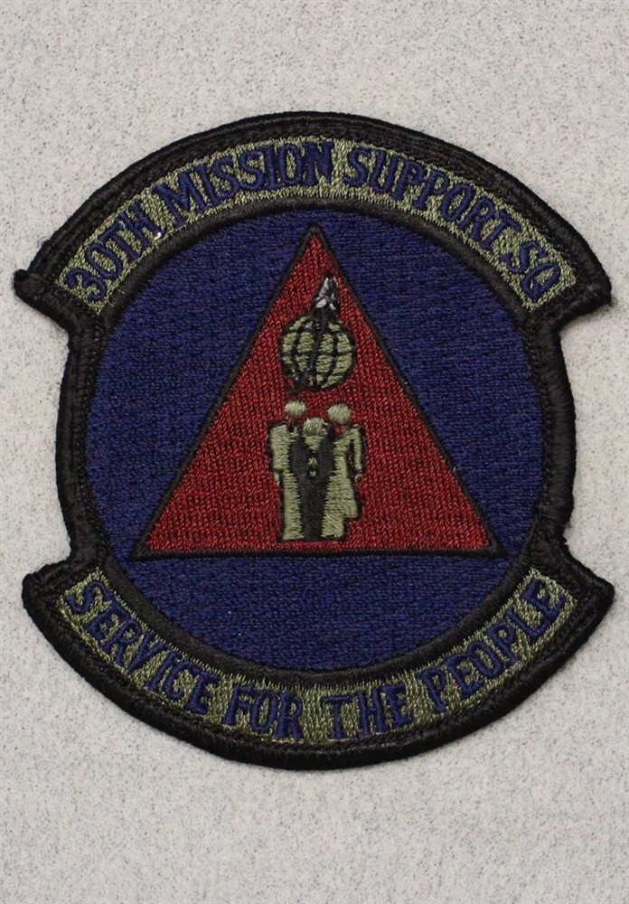 USAF Air Force Patch: 30th Mission Support Squadron - subdued 3486