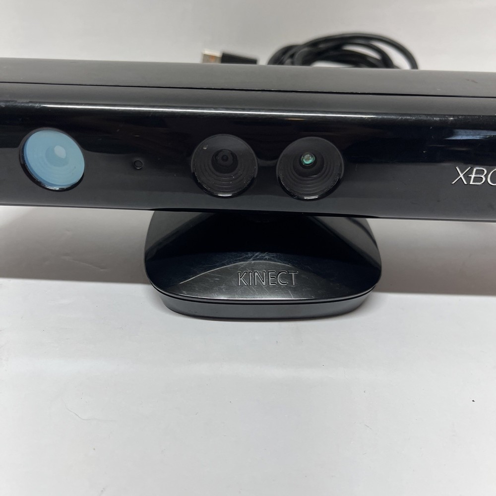 Microsoft Xbox 360 Kinect Sensor Bar Black With Plug Adapter