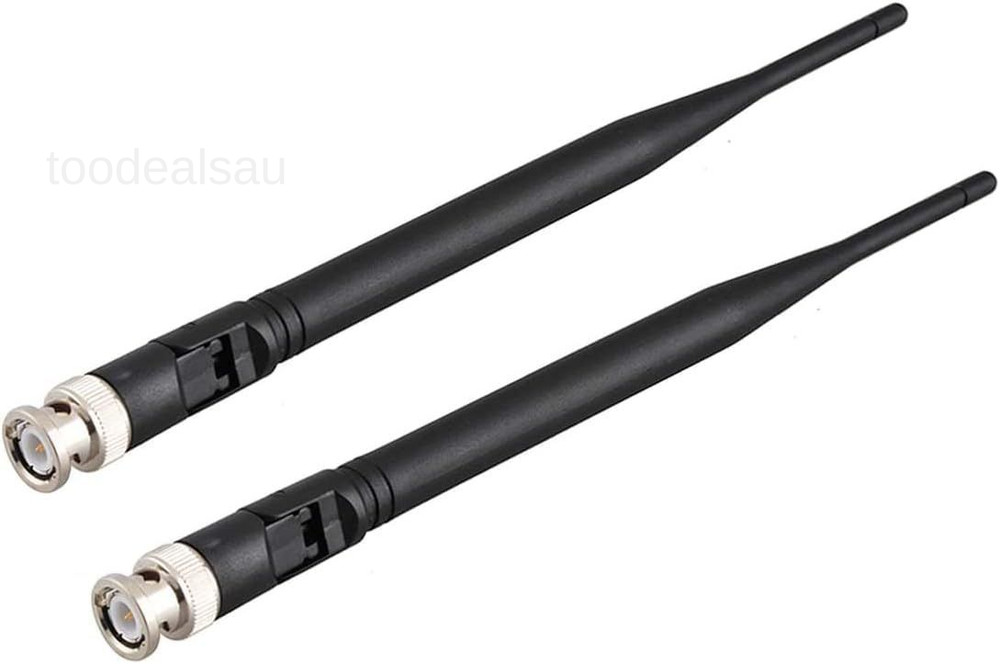Wireless Microphone Receiver Antennas BNC Antenna 4-pack, Black