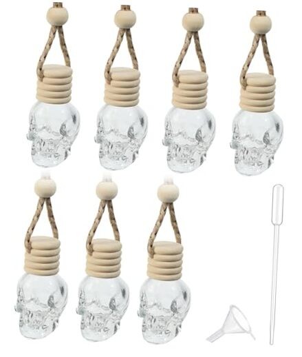 7PCS Car Diffuser Bottle,Automotive Use Car Diffuser Car Hanging Glass