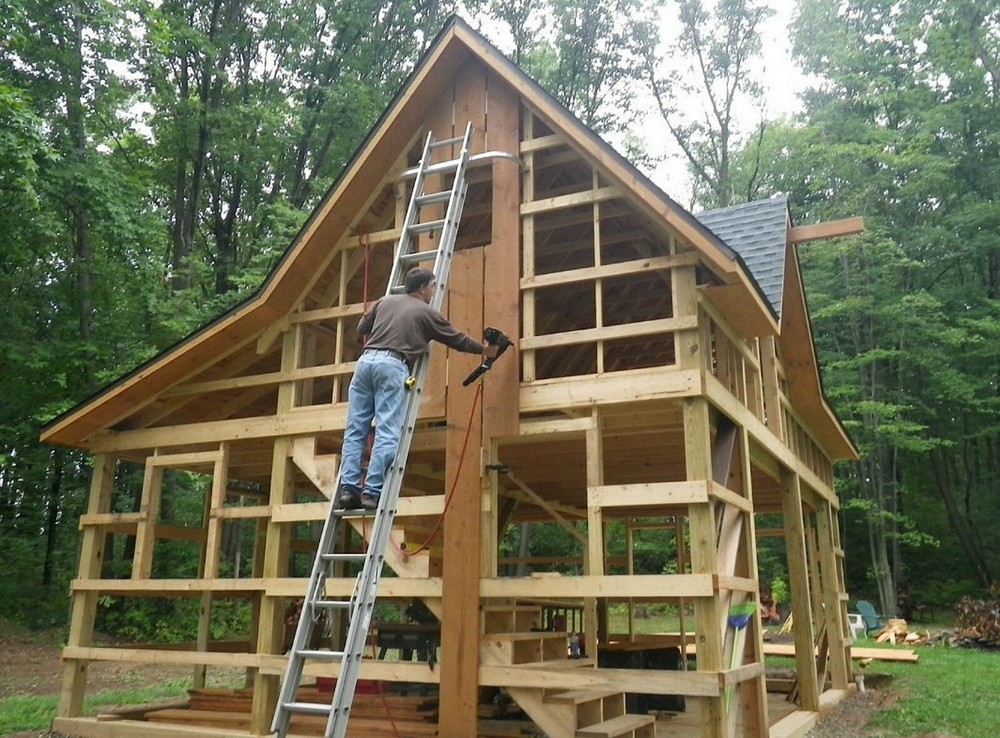 19 Backyard Barn Designs - Complete Pole-Barn Construction Plans (B1)