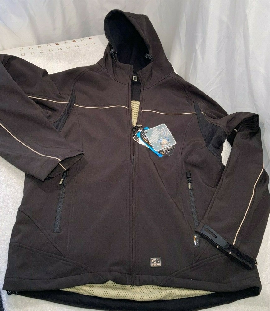 Ocean Abeko Mens Thor Black Softshell Water & Wind Resistant Jacket Large
