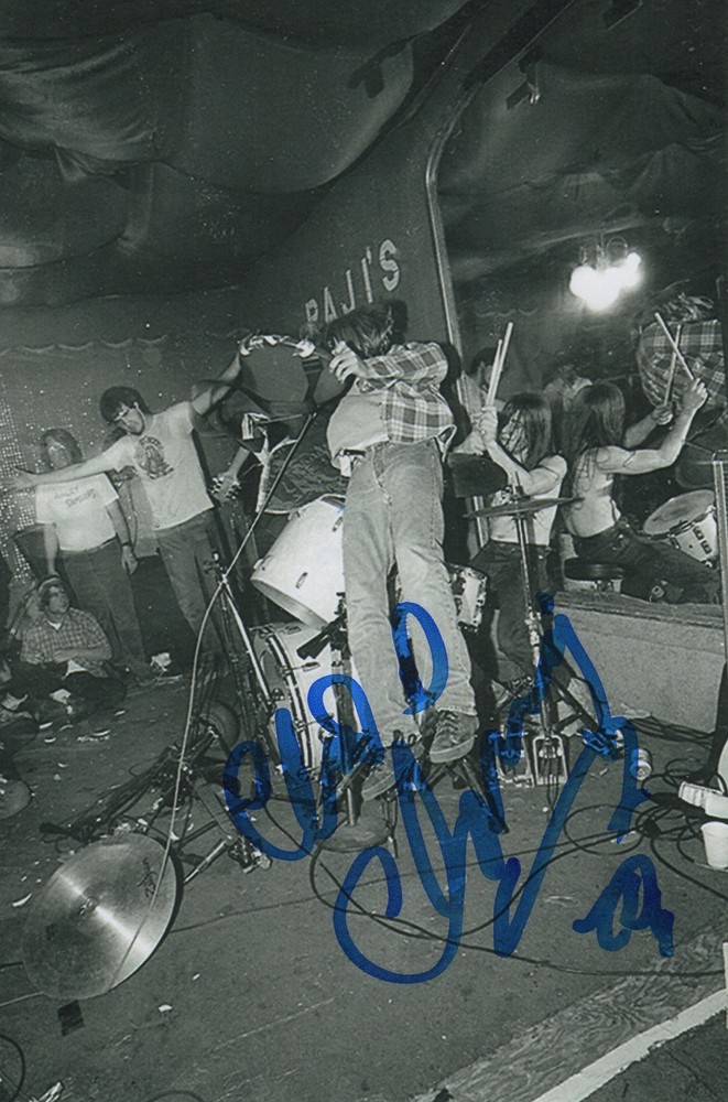 Chad Channing Signed 4x6 Photo Nirvana 1 COA