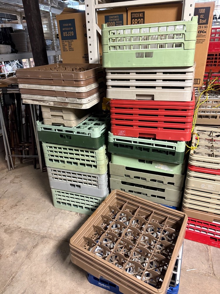 commercial glass rack