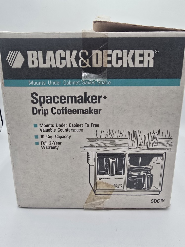 Black & Decker Space Maker Drip Coffee Maker SDC1G NEW OPEN BOX W/ BRACKETS