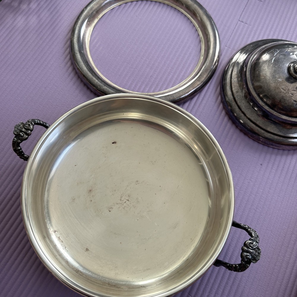 Silver plate Vintage Serving Dish