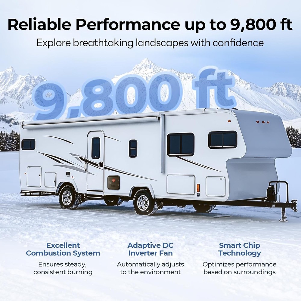 FOGATTI 60,000BTU RV Tankless Water Heater On-Demand Camper RV Hot Water Heater