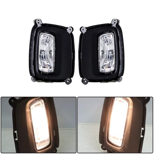 2-Pack Front Fog Light Assembly Driver and Passenger Side Replacement for So