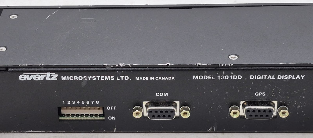 Scratched Evertz 1201DD Network Digital Display Clock