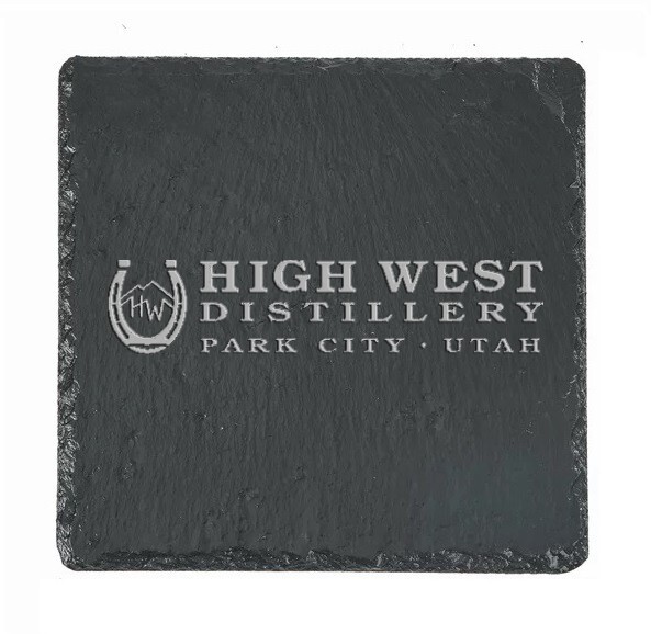 HIGH WEST Whiskey Slate Coaster