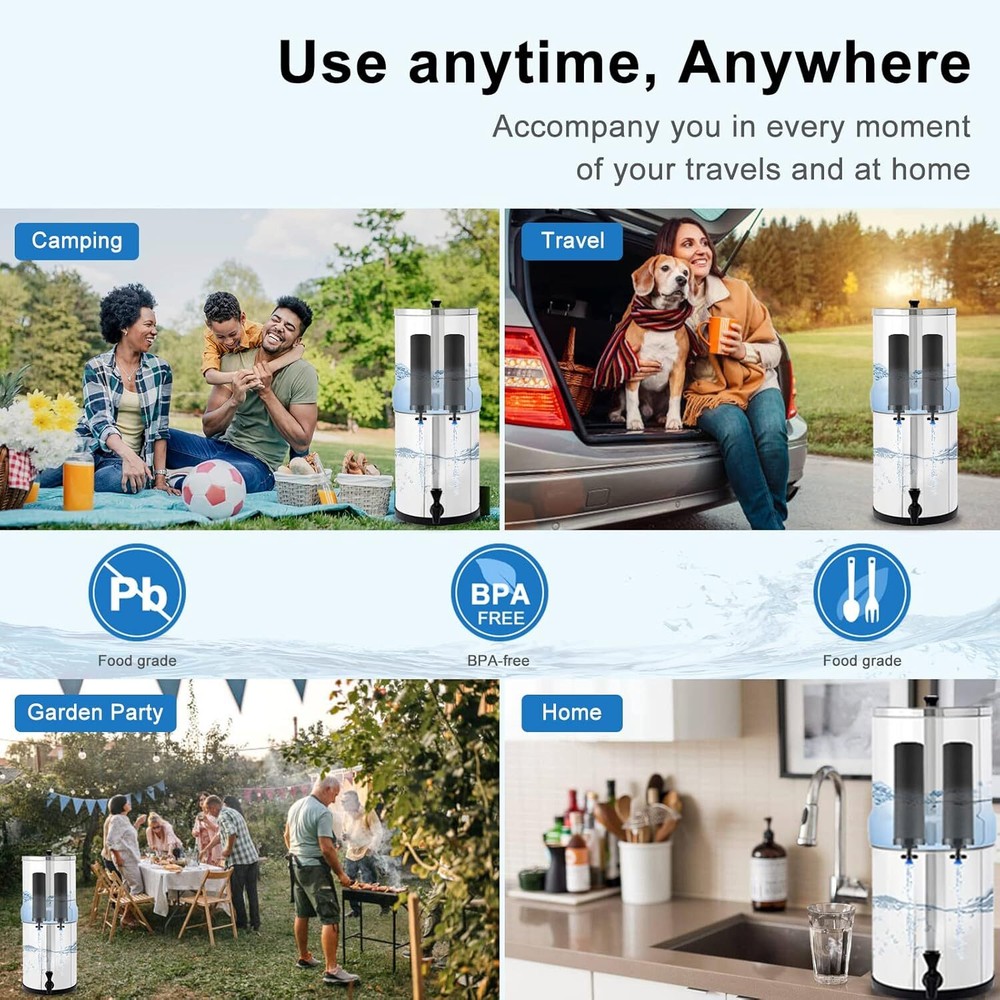 Water Filter Replacement for Berkey® BB9-2 Water Filter,Black Berkey Filters