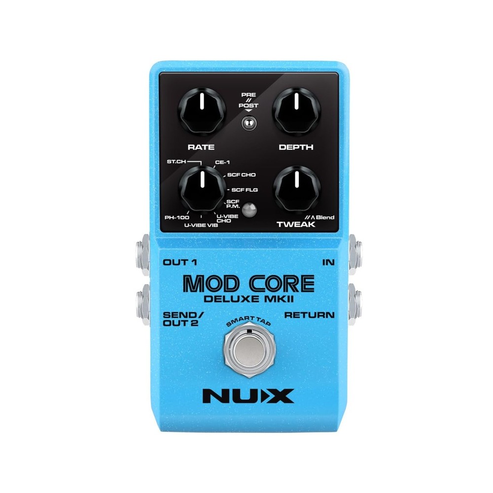 NUX Mod Core Deluxe MKII 8 Modulation Types, Mono Out or Stereo Out, Advanced...