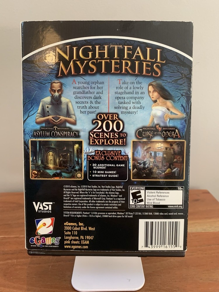 Nightfall Mysteries - PC CD-ROM 2 Pack