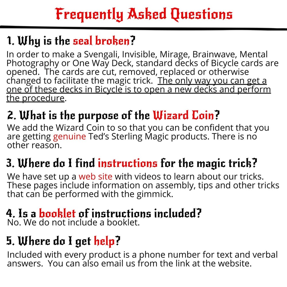 Magic Bicycle Joker Trick Deck - Black & White One Way Force (Red)