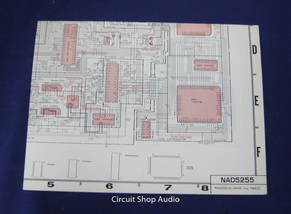Original NAD 5255 Compact Disk Player Service Manual