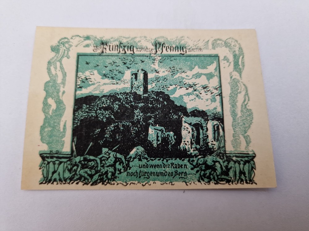 50 Pfennig 1921 Excellent Old BANKNOTE Germany