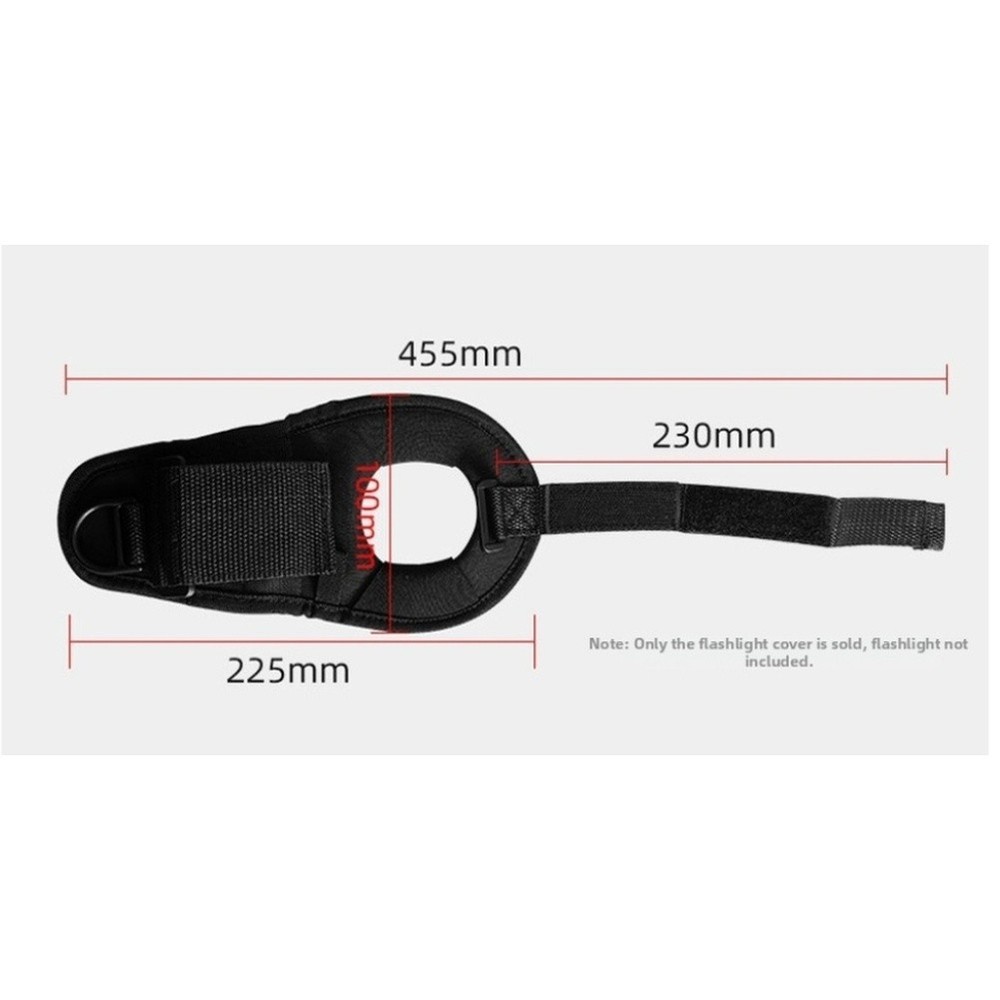 Secure Flashlight Wrist Strap Neoprene 20mm to 38mm Diameter Compatibility