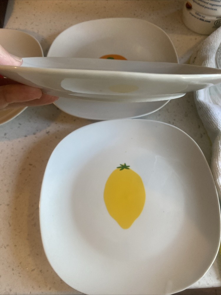 Essential Homes Fruit 12 Pc Mug Plate Bowl Dish Set