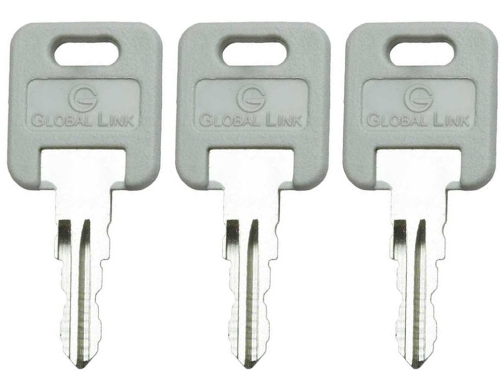Global Link GREY Replacement RV Lock Key G391 for Compartment Storage