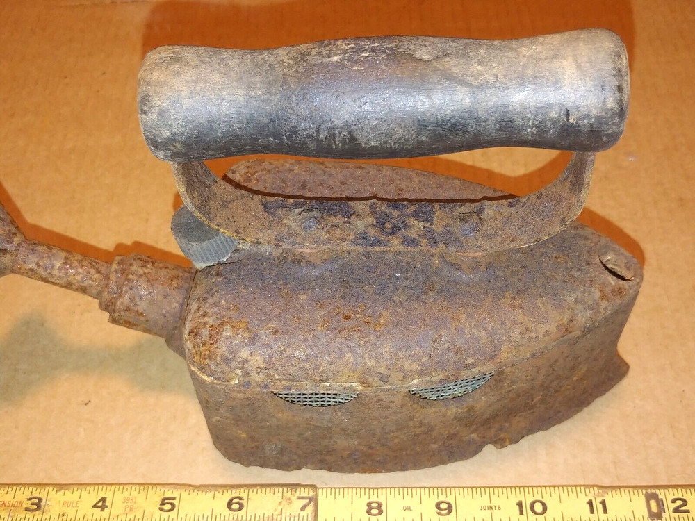 Antique Cast Iron Steam Iron