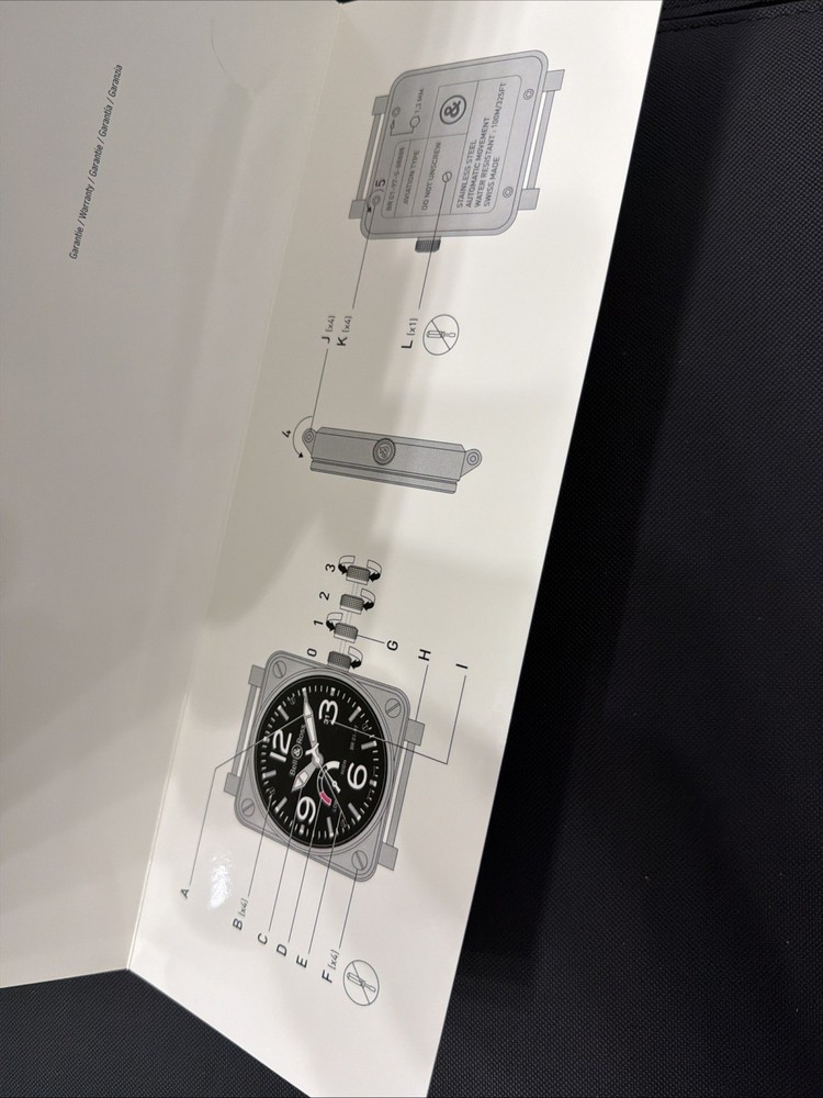 Bell & Ross BR01-97 Booklet Manual