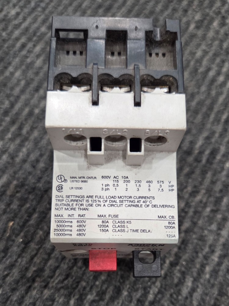 Cutler-Hammer A302KN Manual Starter Protector