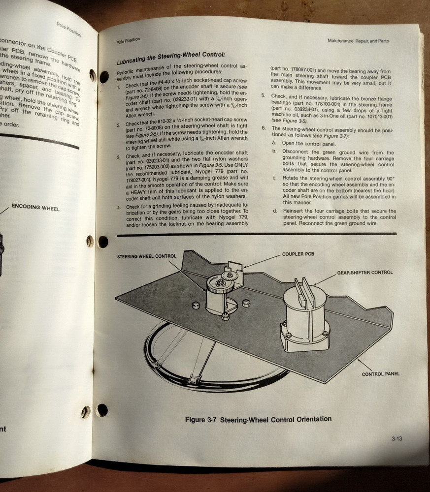 Original Atari Pole Position Arcade Game Service and schematic Manuals