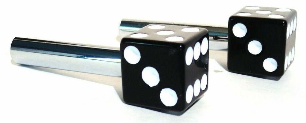 Door Lock Knobs Black Dice Screw on Inside Threaded 10-32 Plastic UP#70042
