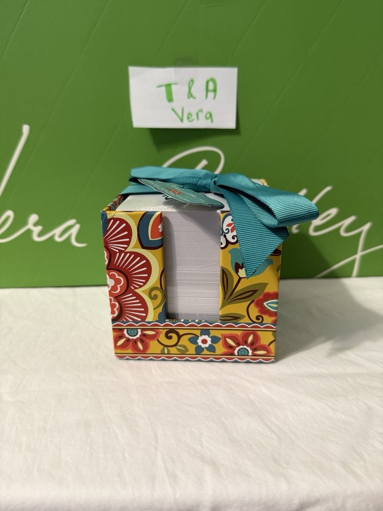 Vera Bradley Provencal Take Note Cube NWT Retired pattern