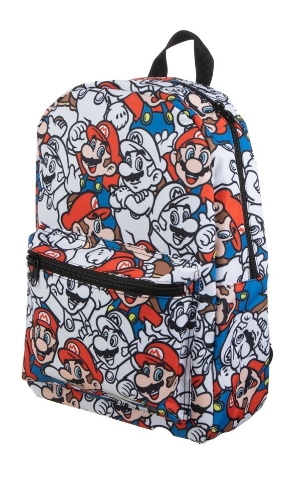 Super Mario Bros. Mario Colour Pop Collage 16" Backpack