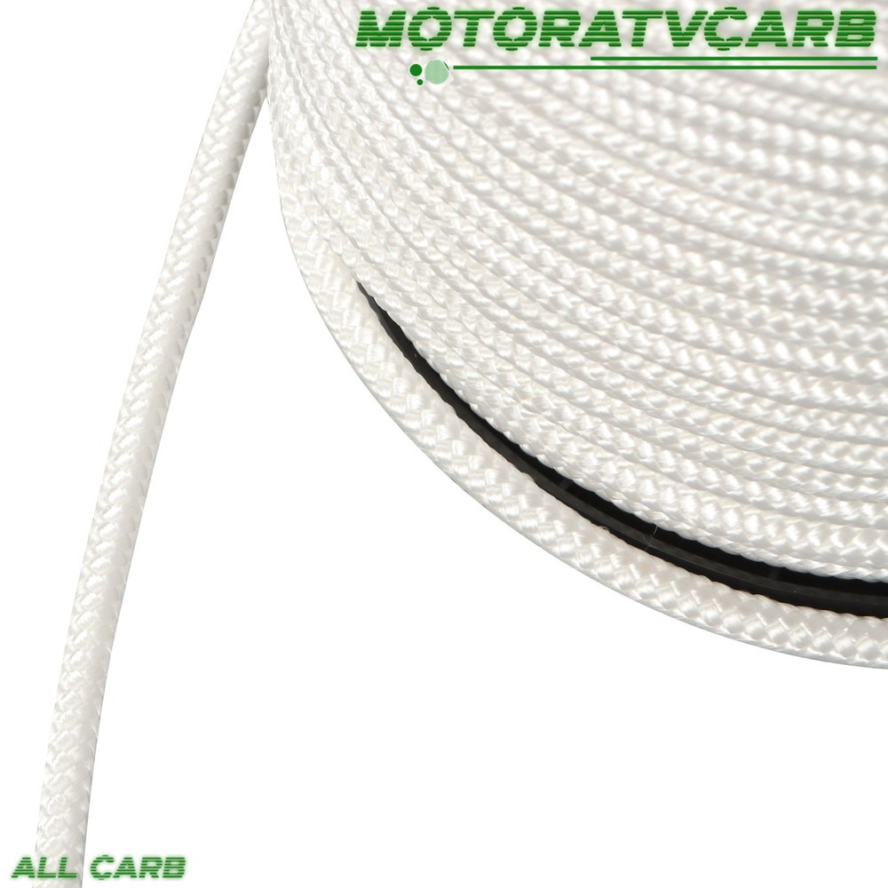 ALL-CARB Nylon Rope Solid Braided 1/4" × 250' Strong Durable Weatherproof White