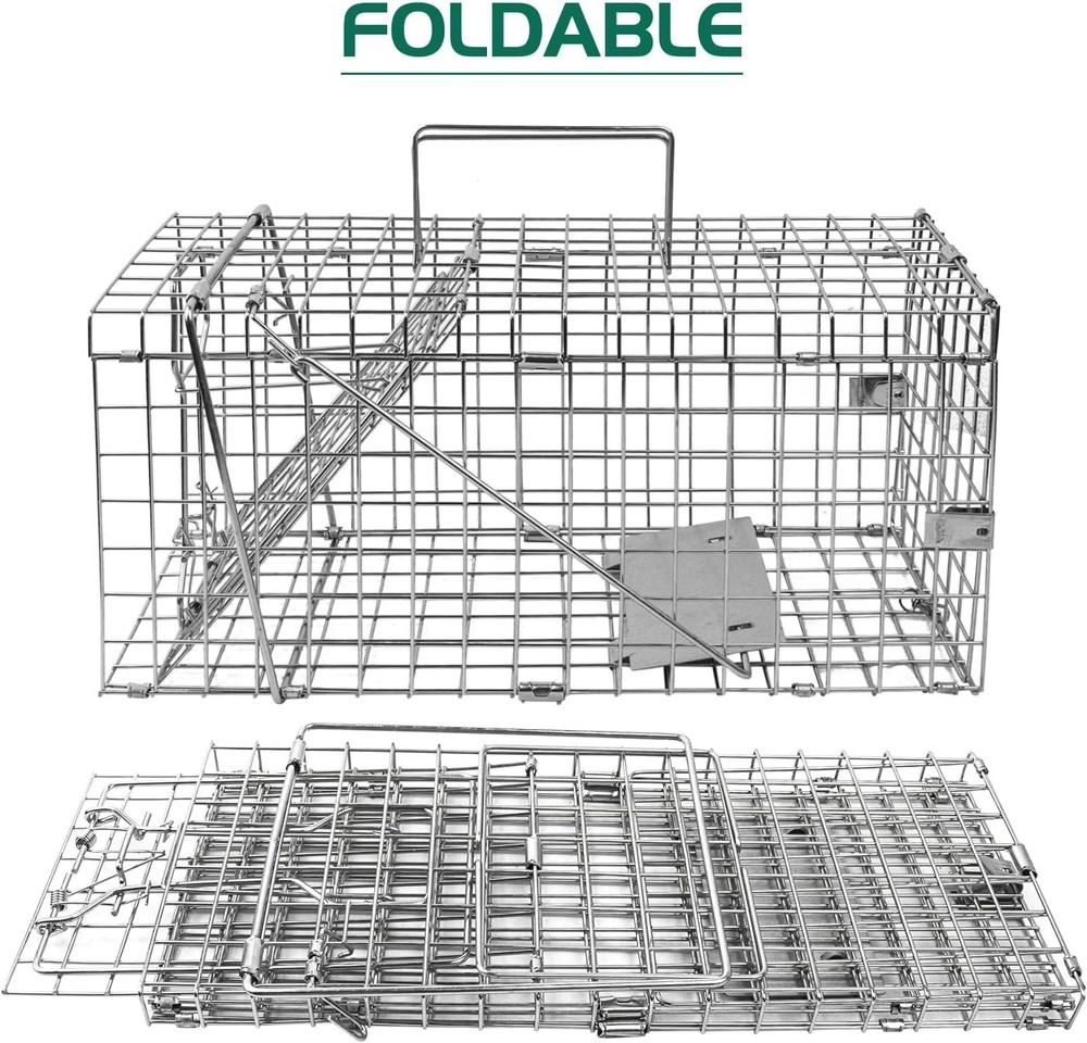 17.3-Inch Heavy Duty Folding Squirrel Trap - Humane Catch & Release Solution