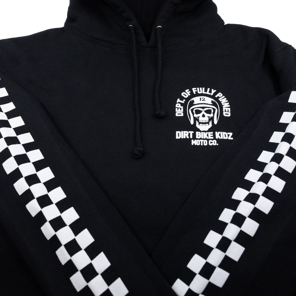 DBK Fully Pinned Mens Pullover Hoody Black