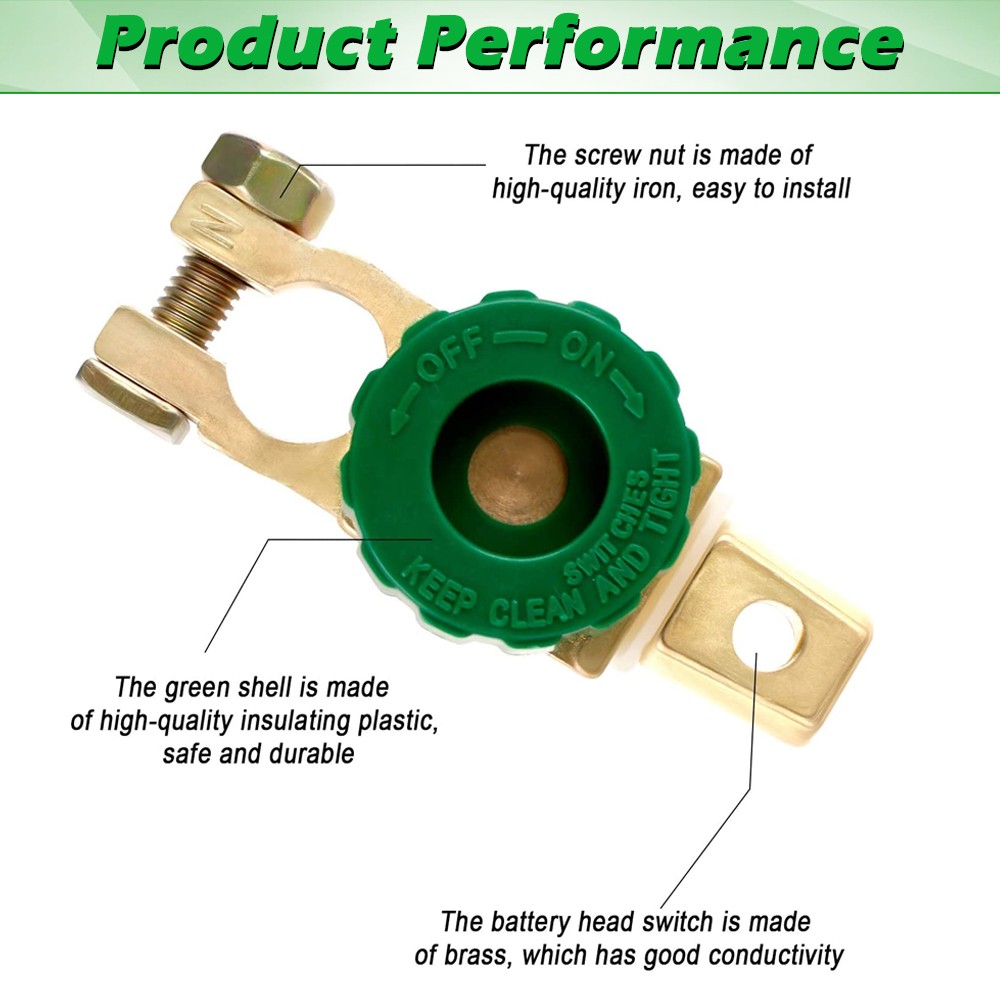 Auto Battery Link Terminal Quick Cut-off Disconnect Master Kill Shut Switch