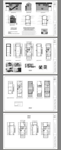 12x32 House -- 461 sq ft -- PDF Floor Plan -- Model 9A