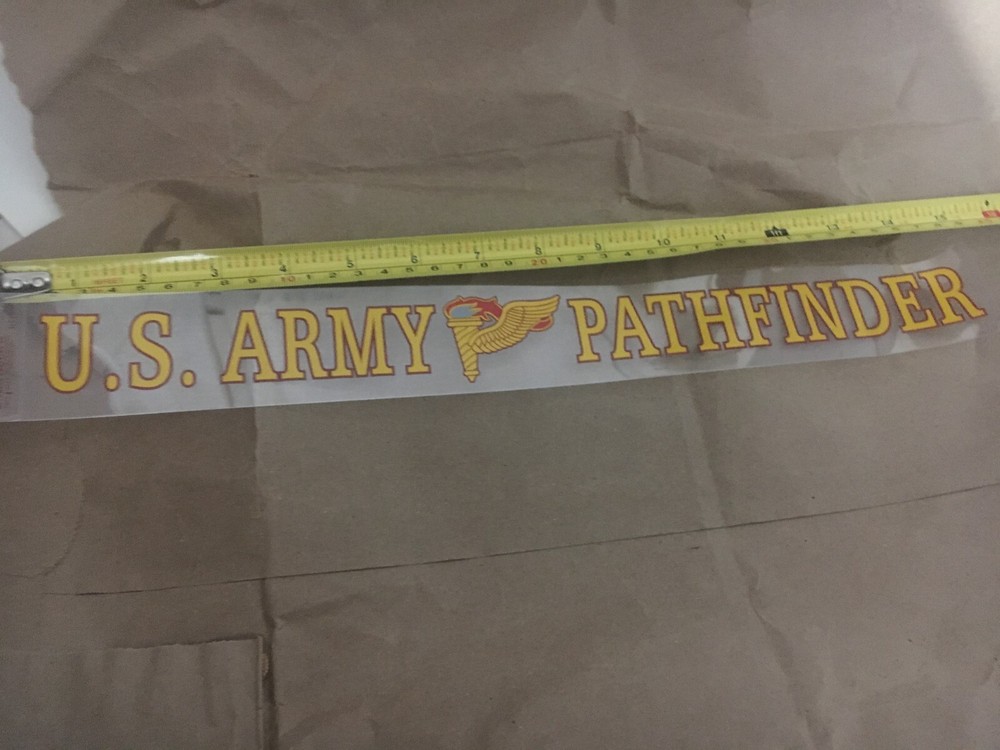 US Army PATHFINDER Window Decal (Applied outside)