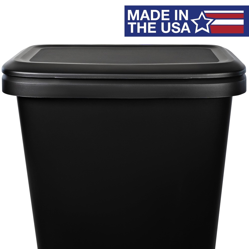 20.4 Gallon Trash Can Plastic Dual Function Divided Extra Large Kitchen Trash US