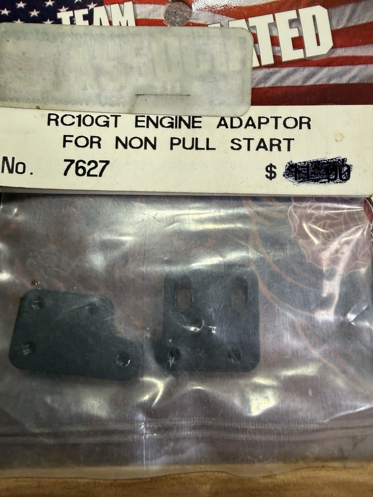 (2) Team Associated 7627 Rc10gt Engine Adapter for Non Pull Start NOS